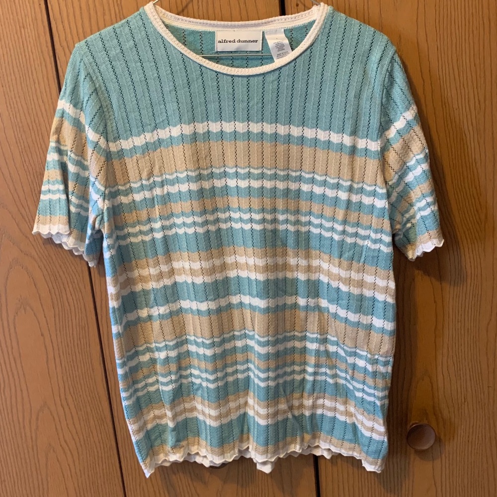 🌸 3/$20 Alfred Dunner Beach Vibes Blouse